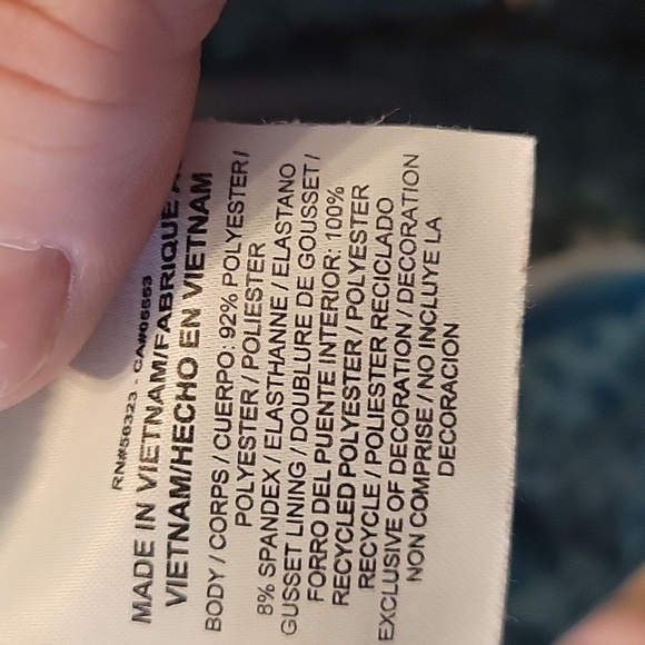 Nike Athletic Running Capri Leggings Size Large Teal - Picture 6 of 7